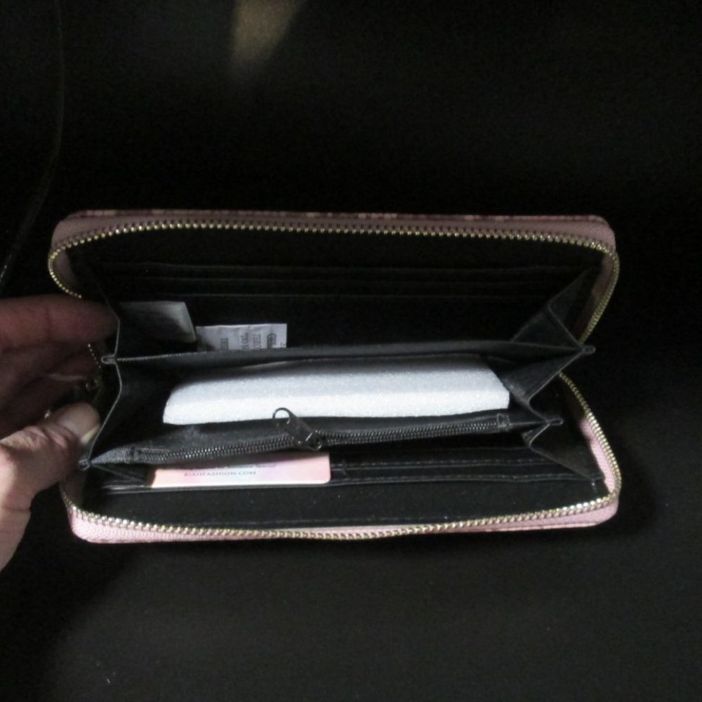 Wallet Python Print Blush - Picture 7 of 7